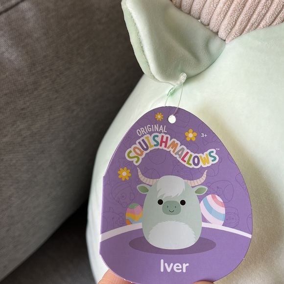 Squishmallows 16" Iver the Highland Cow Longhorn Plush *NWT* - Picture 5 of 9